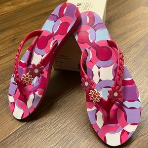 Coach Kerrie Jelly floral print sandals